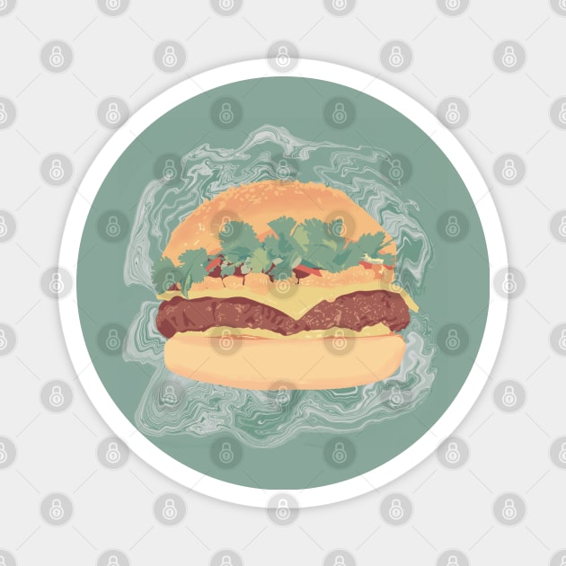 Cheeseburger Magnet by Mimie20